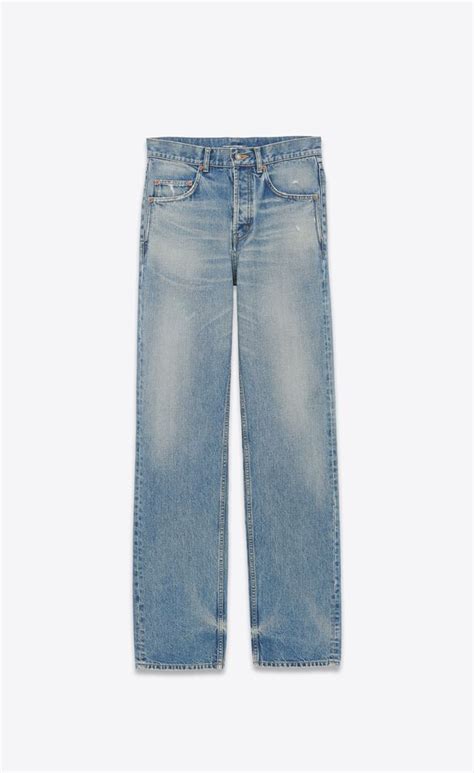 ysl jeans ripped|YSL long baggy jeans.